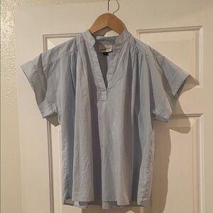 Universal Thread Pale Blue Collared Top